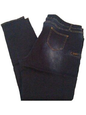 On Quest Women's Plus Stretch Jeans, Blue Denim, Size 24